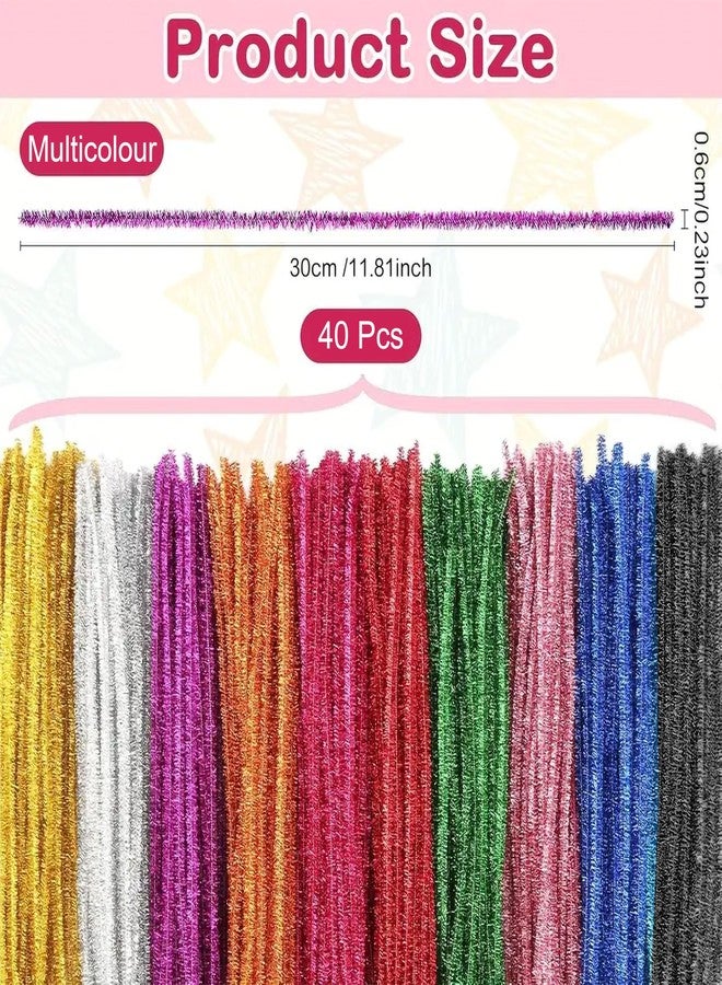 INDIKONB Pipe Cleaner Multicolour Combo Set for Art and Craft | Soft & Flexible Craft Materials for Kids Activities, DIY Projects, Flower Making, and Decorations (100 Pcs) - Image 3